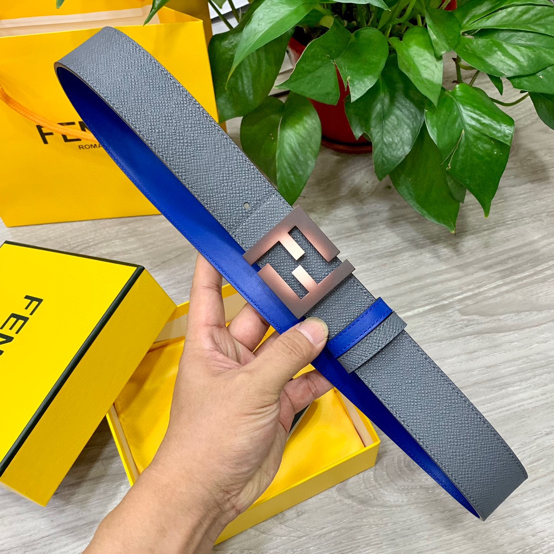 FENDl芬迪宽40MM双面原版小牛