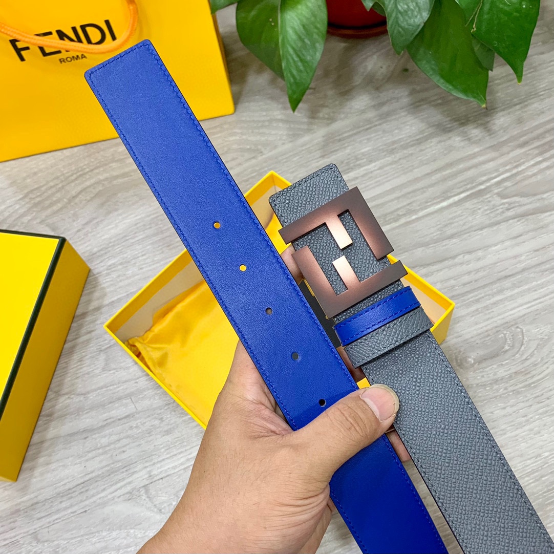 FENDl芬迪宽40MM双面原版小牛