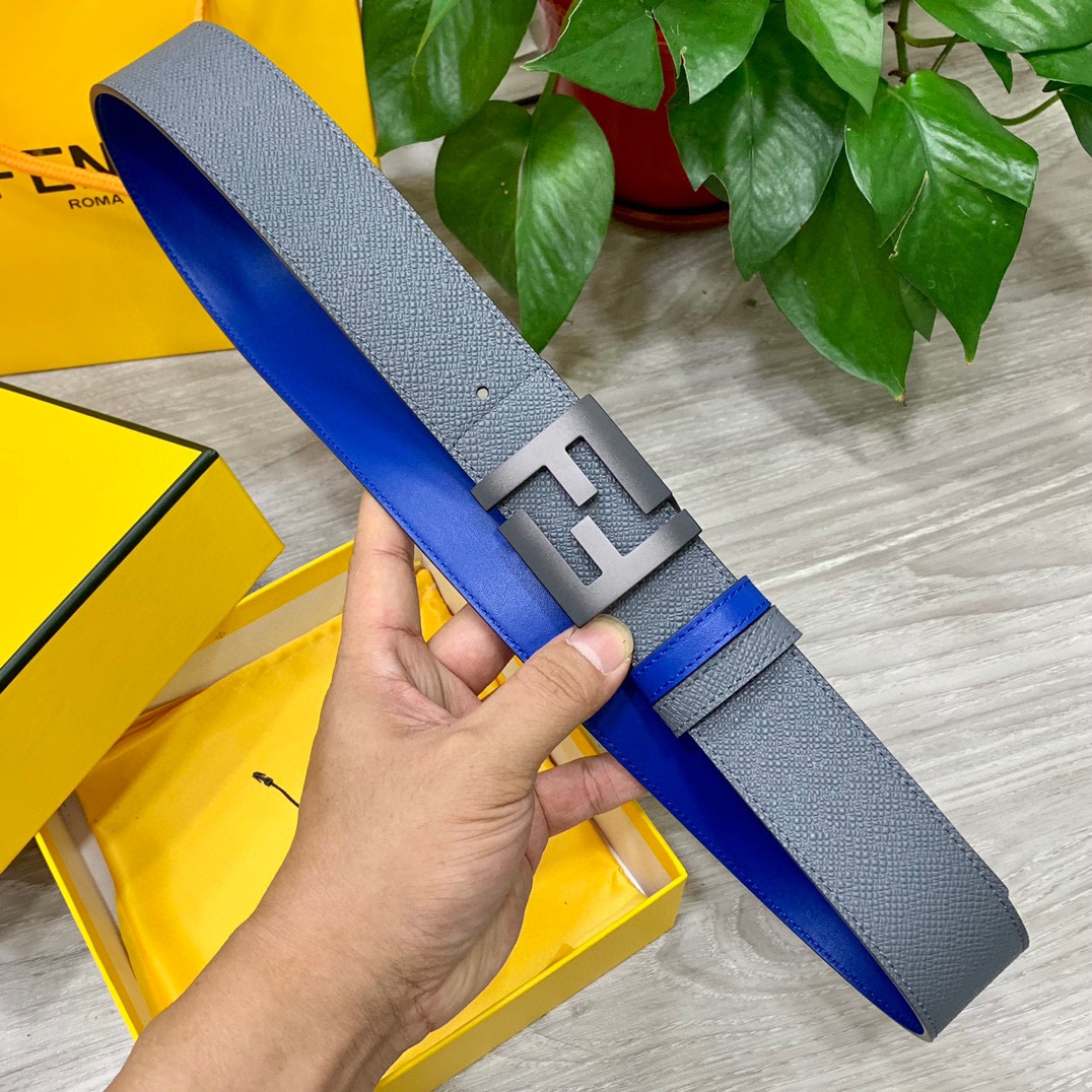 FENDl芬迪宽40MM双面原版小牛