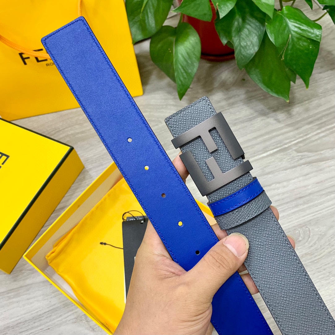 FENDl芬迪宽40MM双面原版小牛