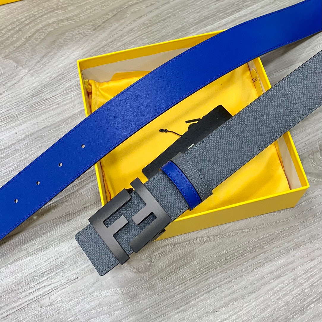 FENDl芬迪宽40MM双面原版小牛