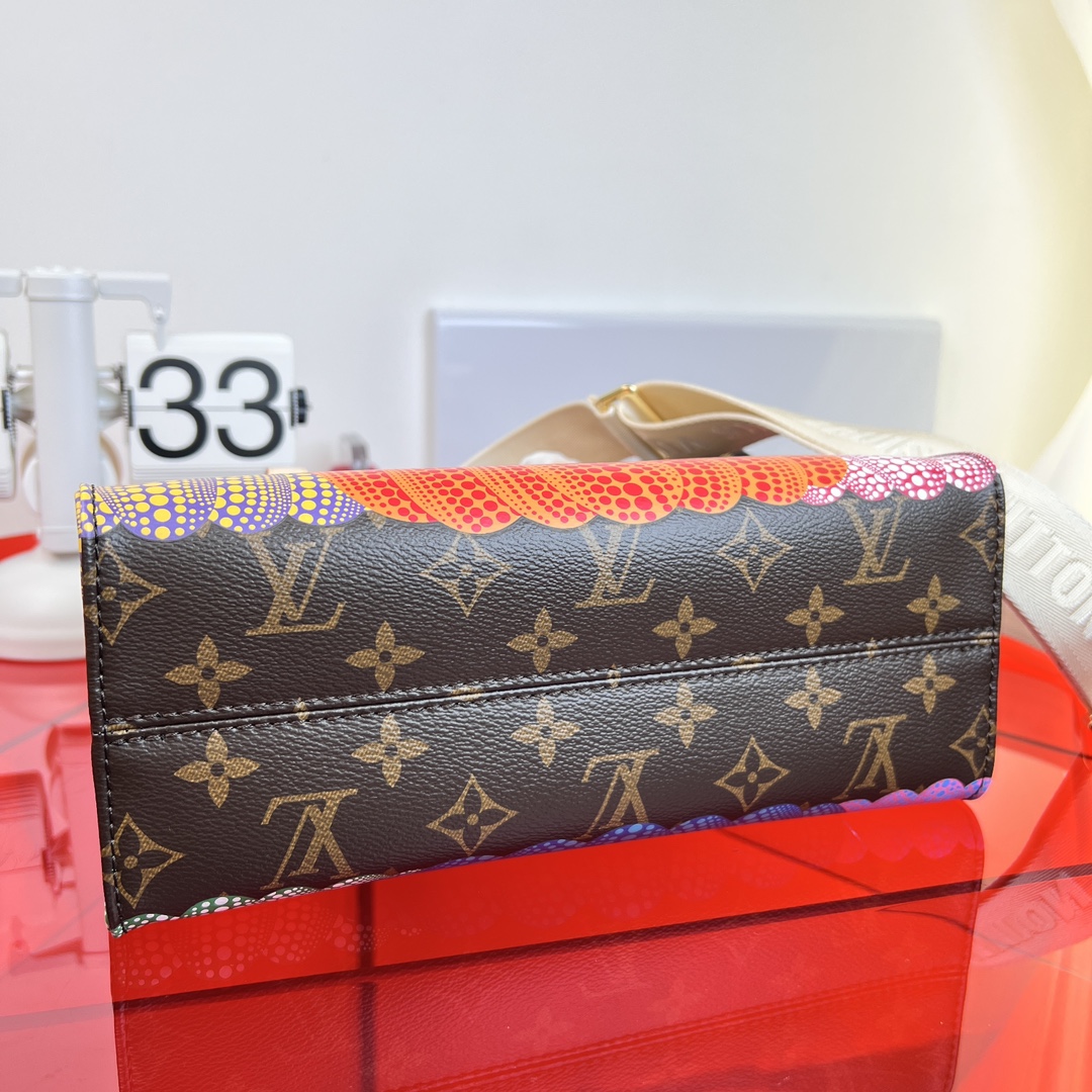 🌼 m46467尺寸:25×19×11.5cmLV海外渠道资源特供❗️LV✖️YK ONTHEGO 小号