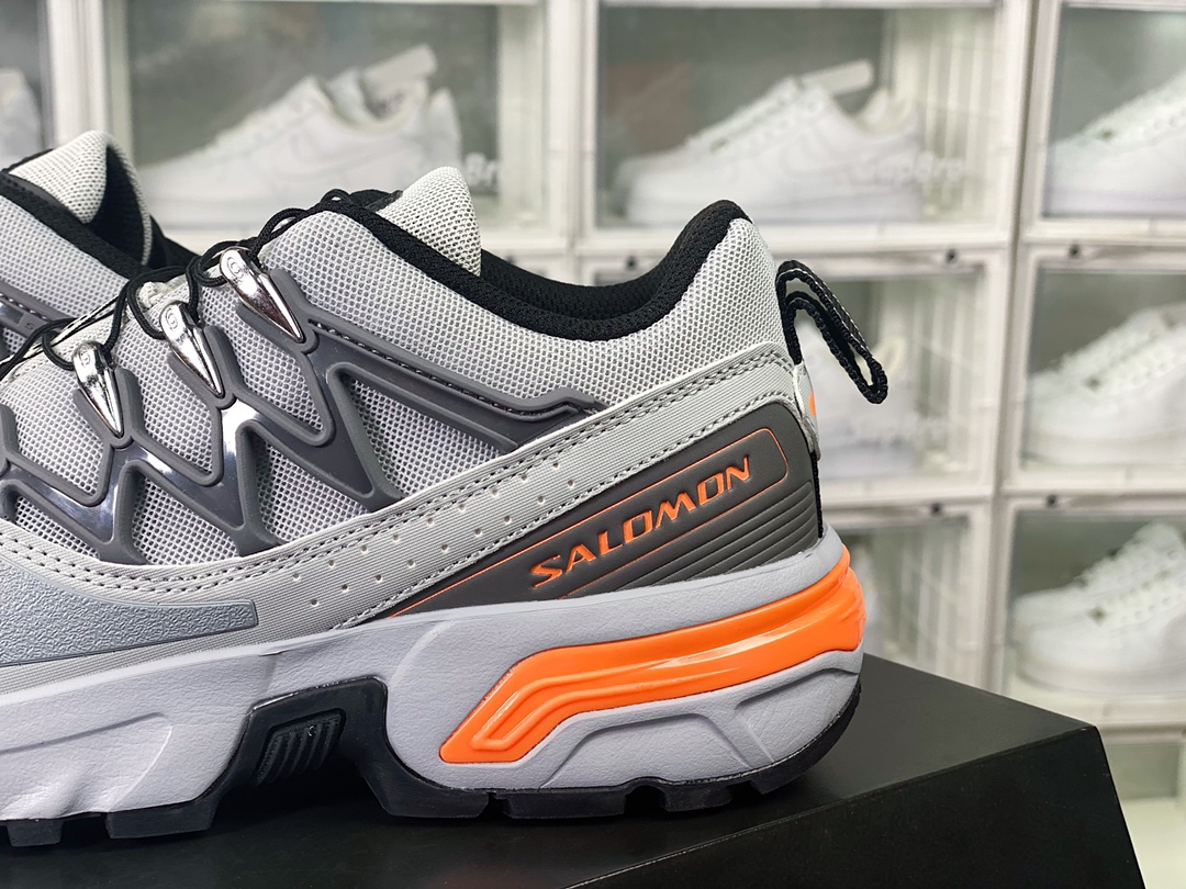 Salomon ACS+OG ”Cement Grey/Orange” Pre-release OG series low-top sneakers ”Mesh Cement Grey Dark Grey Orange” 472368