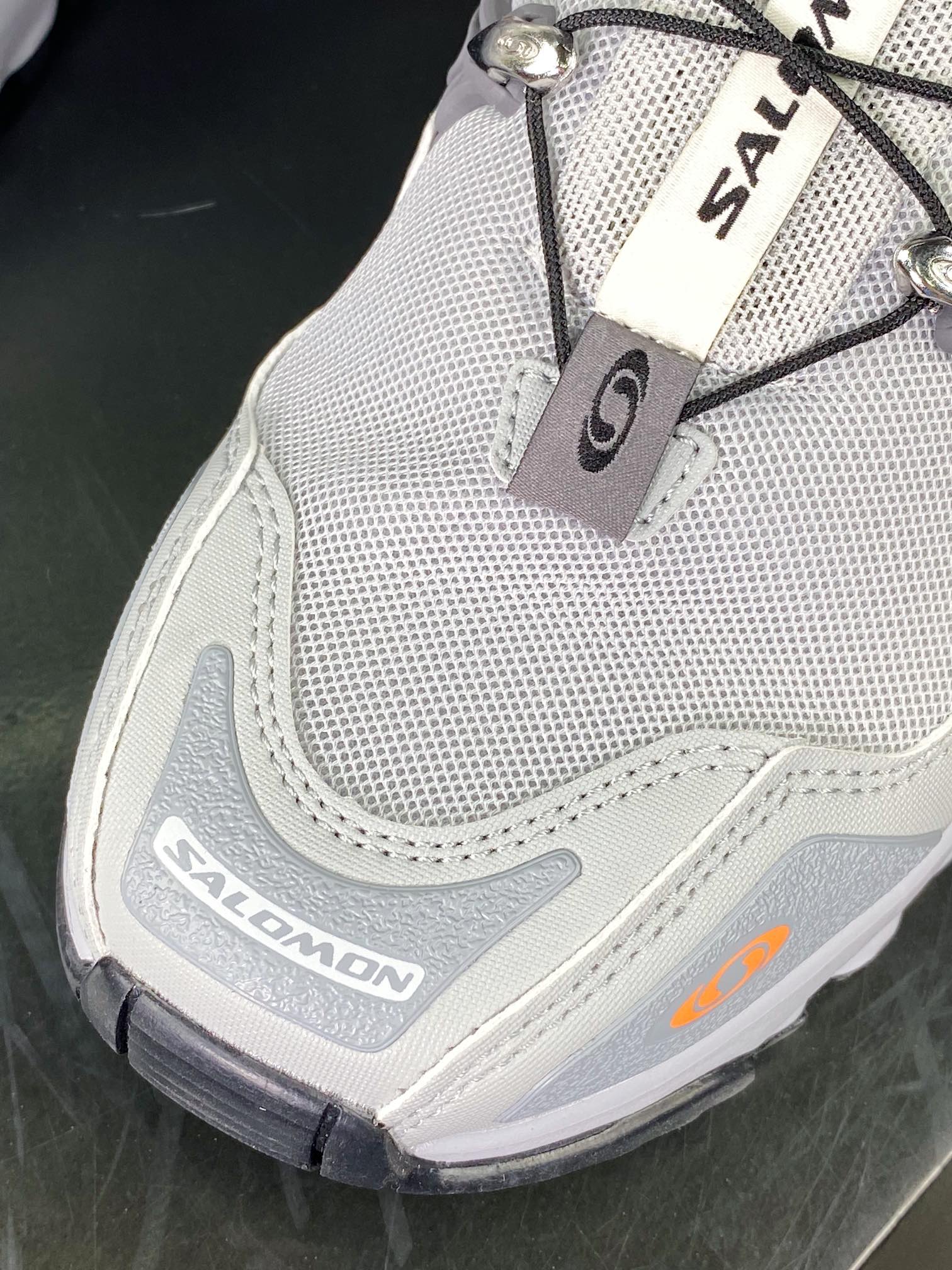 Salomon ACS+OG ”Cement Grey/Orange” Pre-release OG series low-top sneakers ”Mesh Cement Grey Dark Grey Orange” 472368