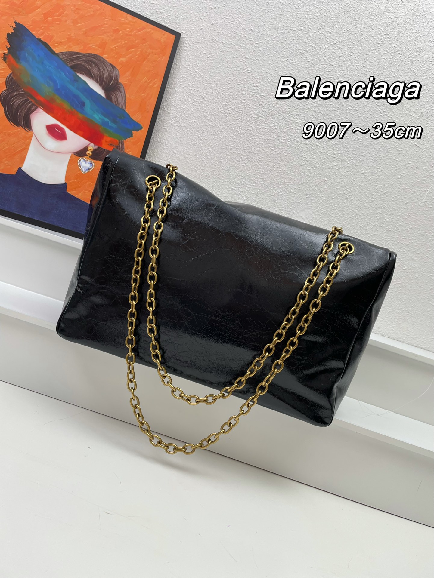 430 Balenciaga 2023秋冬/简约纯粹大容量折叠式斜挎包