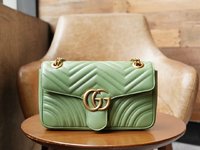 Gucci Marmont Handbags Crossbody & Shoulder Bags Replica US
 Gold Green