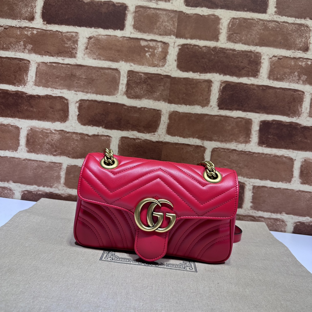 NO:211053,The quality of the counter, top-quality original goods, real-life photos!  446744 New Red ~ (Comprehensively upgraded original leather) Dimensions width 23x height 14x side width 6, shipped!  Batch, GUCCI [original skin], gucci19860909专柜品质,顶级原单货,实物实拍！446744新红～（全面升级原厂皮） 尺寸宽23x高14x侧宽6,出货了！批,GUCCI【原厂皮】,gucci,Bag