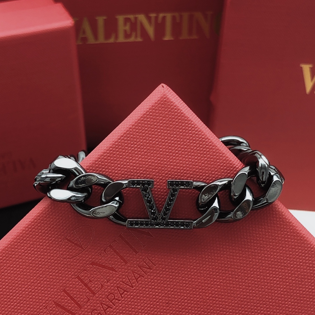N.º VXL0020 collar, N.º VSL0011 pulsera 【Última colección de Valentino 🆕🆕 Serie negra】Misma calidad que el original, …