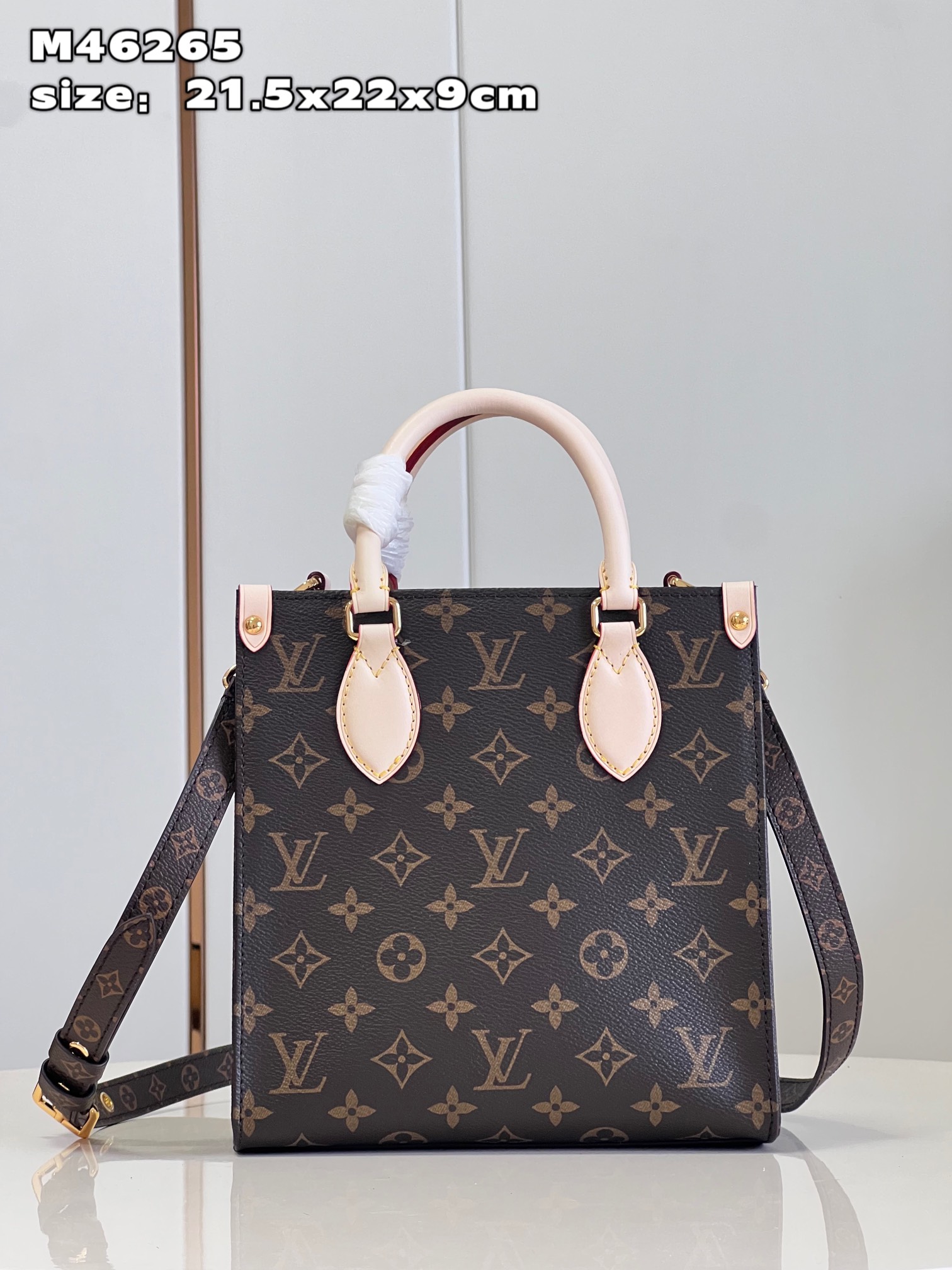 Louis Vuitton LV Sac Plat Bags Handbags Monogram Canvas Fabric M46265