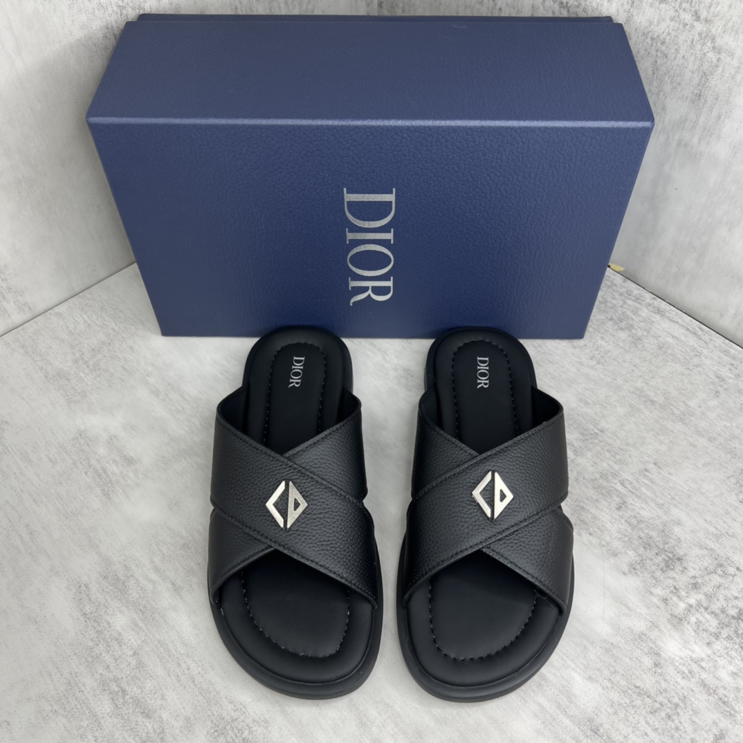Dior 1:1
 Shoes Slippers Printing Men Summer Collection Oblique
