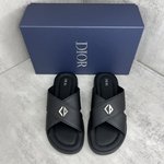 Dior 1:1
 Shoes Slippers Printing Men Summer Collection Oblique