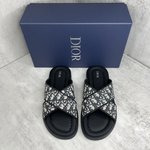 Dior AAAA
 Shoes Slippers Replica Designer
 Printing Men Summer Collection Oblique