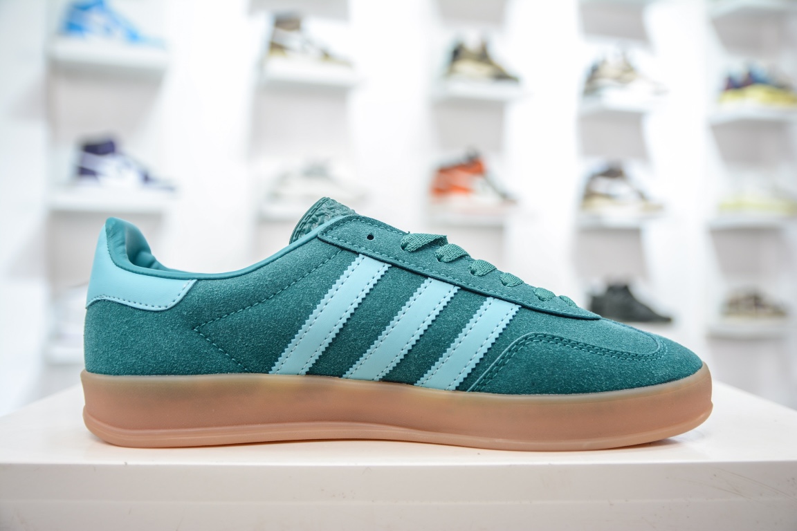 E Adidas Originals Gazelle Indoor Clover Retro Casual Non-slip Wear-resistant Low-top Sneakers IG9979