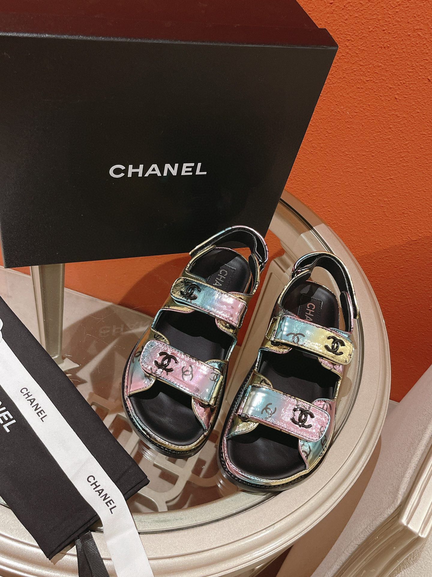 Chanel Shoes Sandals Cowhide Lambskin Sheepskin Spring Collection