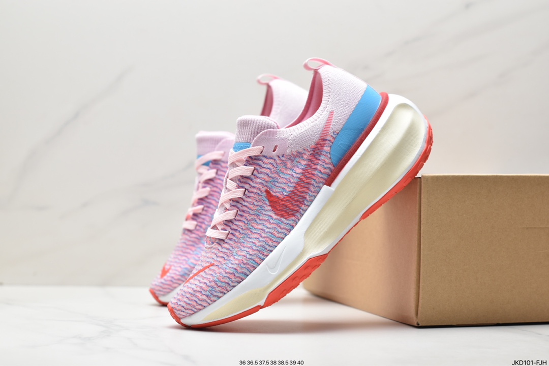 160 耐克NIKE ZOOMX INVINCIBLE RUN FK3 短跑马拉松系带系列轻量休闲运动慢跑鞋