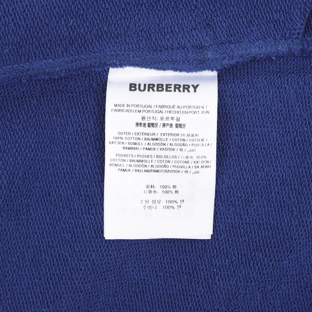 220 Burberry/巴宝莉 字母印花LOGO毛圈短裤