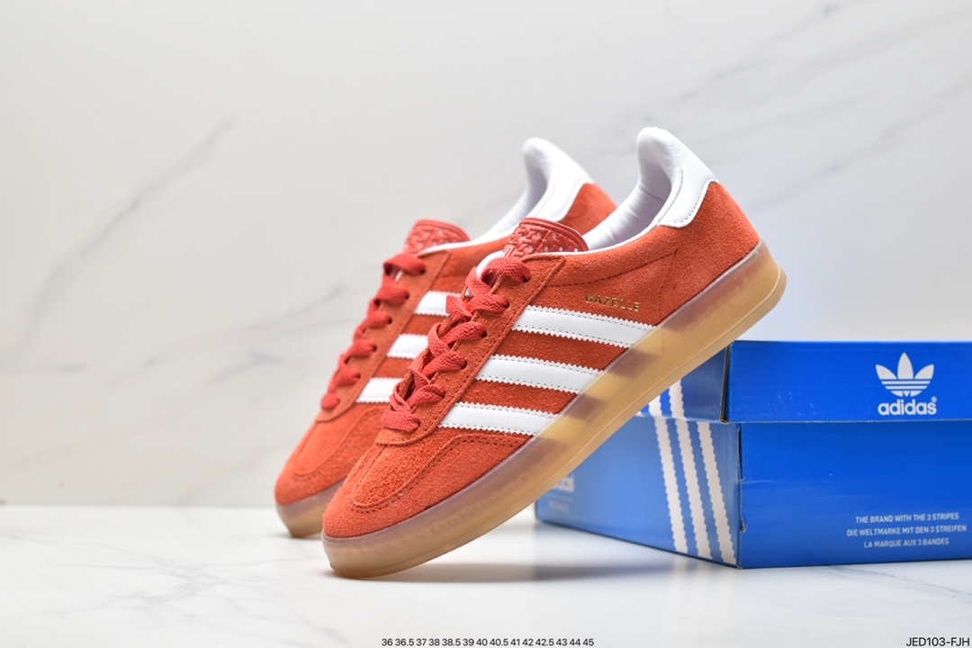 Adidas Originals Gazelle Indoor HQ8718 clover retro casual non-slip wear-resistant low-top sneakers