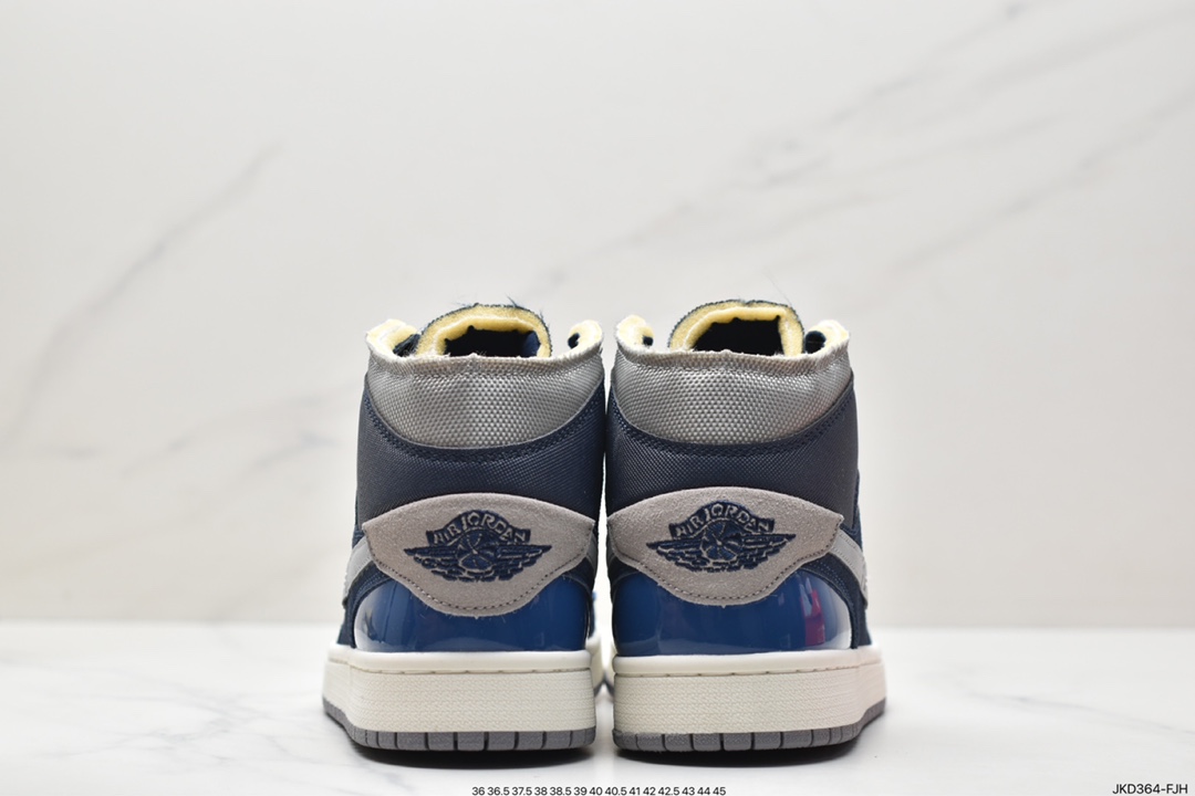 160 Air Jordan 1 Low 灰蓝拼接解构 DR8868-400