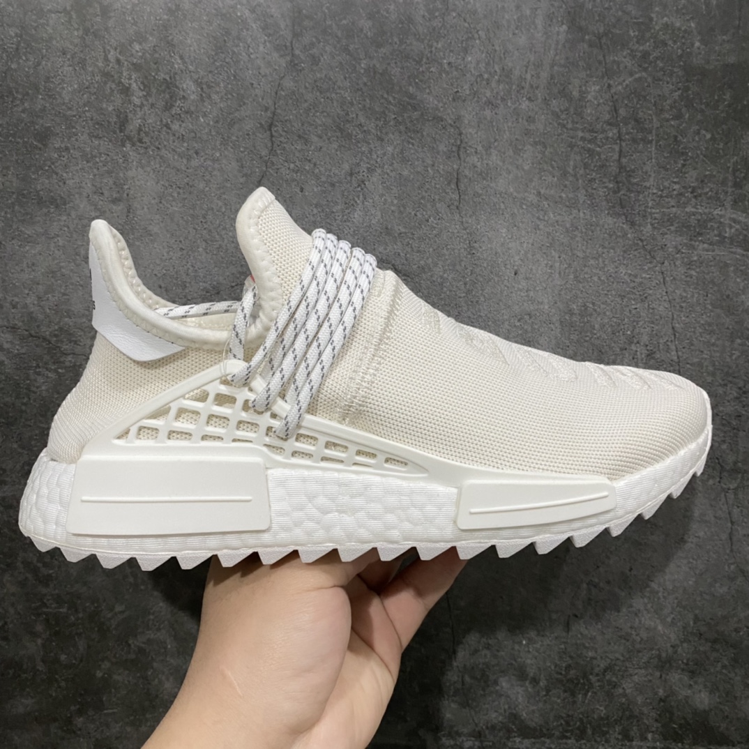 [Foreign trade pure original] Pharrell Williams x Adidas Hu Race Feidong joint white AC7031