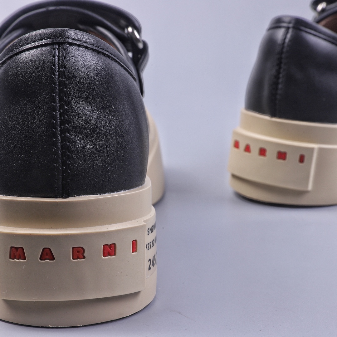 Marni Pablo Leather Mary Jane Sneaker Italian luxury