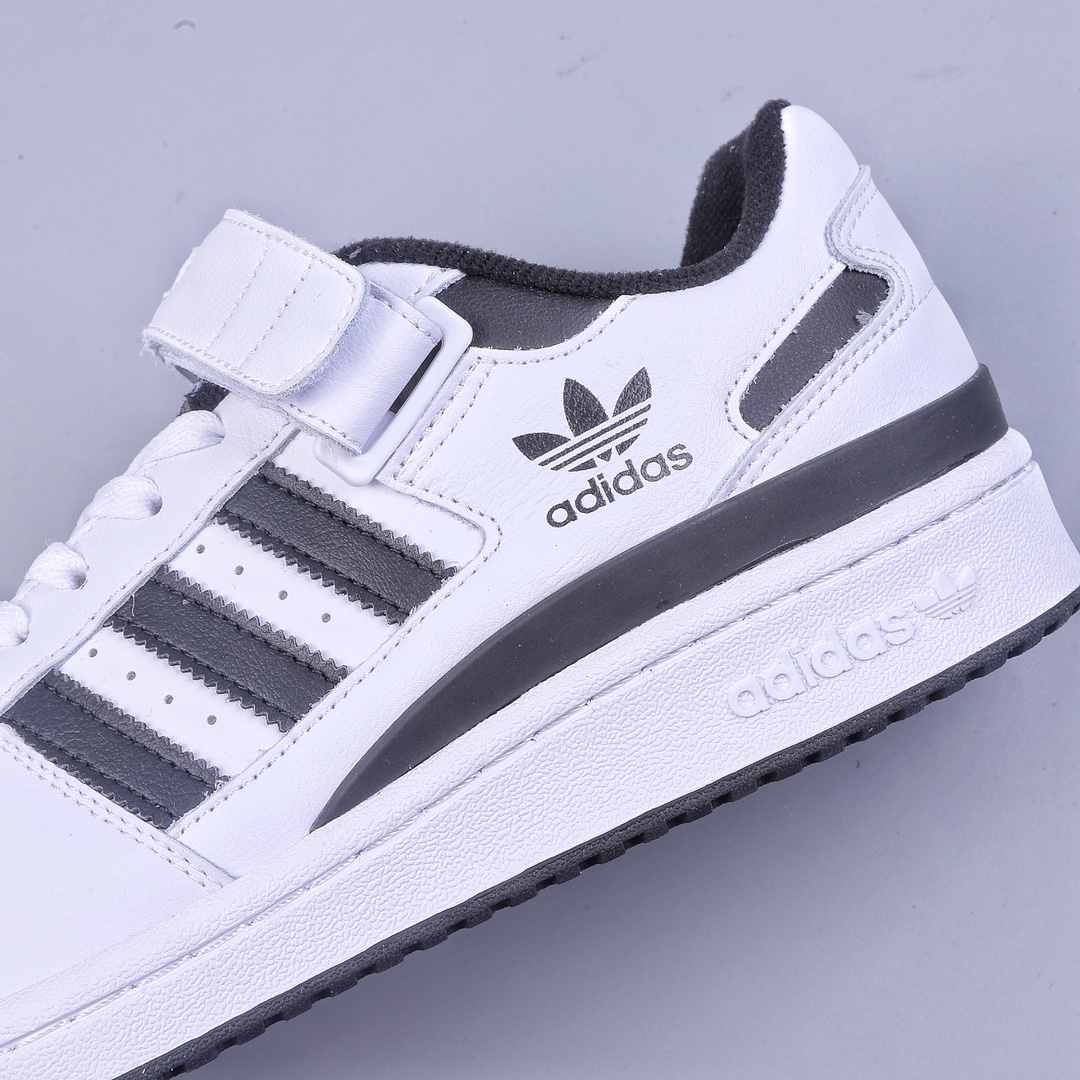 Adidas Forum 84 Low White and Black Low-top All-match Trendy Casual Sports Shoes FY7757