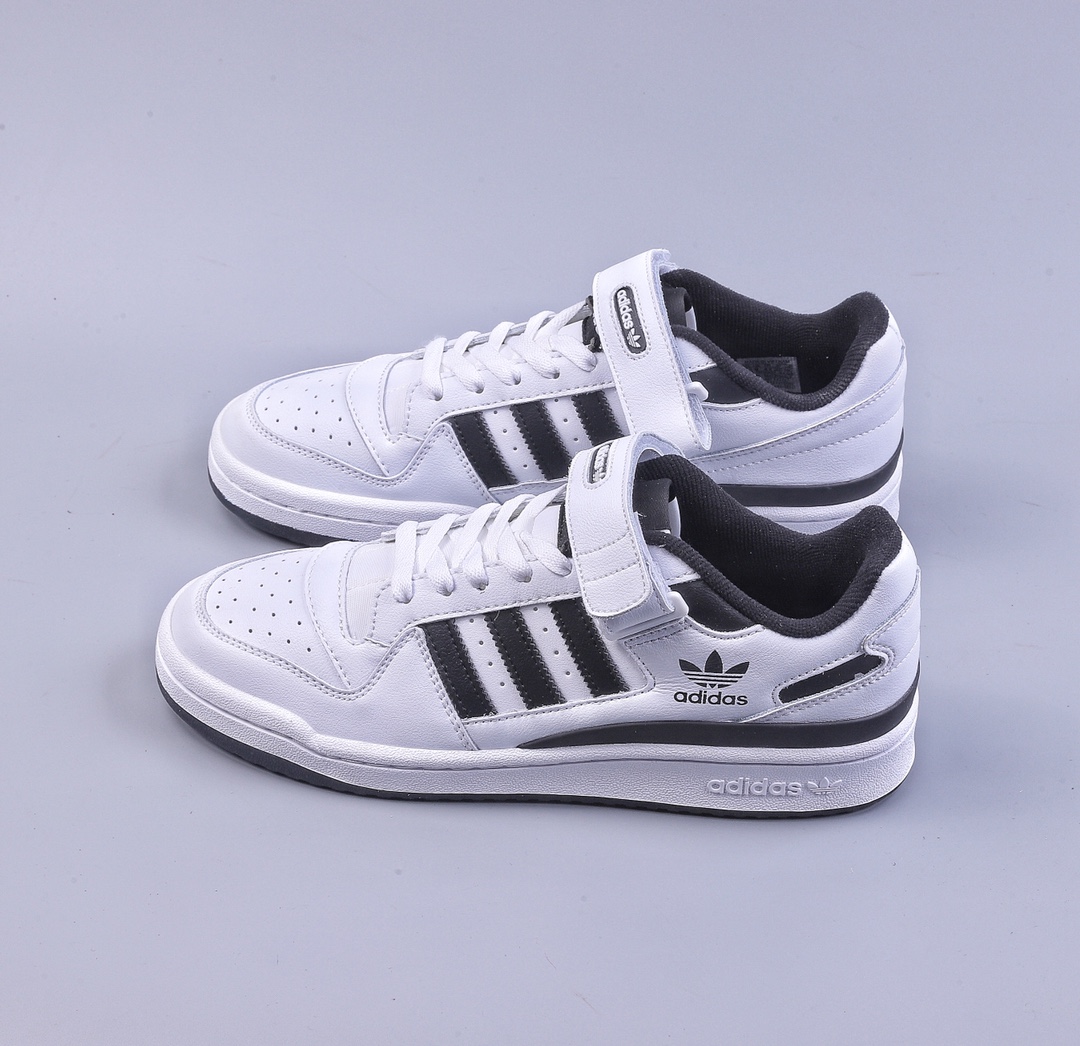 Adidas Forum 84 Low White and Black Low-top All-match Trendy Casual Sports Shoes FY7757