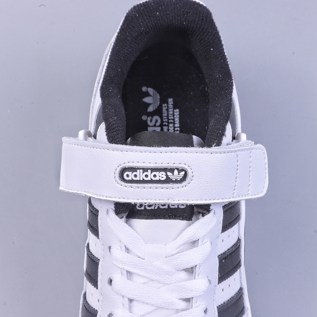 Adidas Forum 84 Low White and Black Low-top All-match Trendy Casual Sports Shoes FY7757