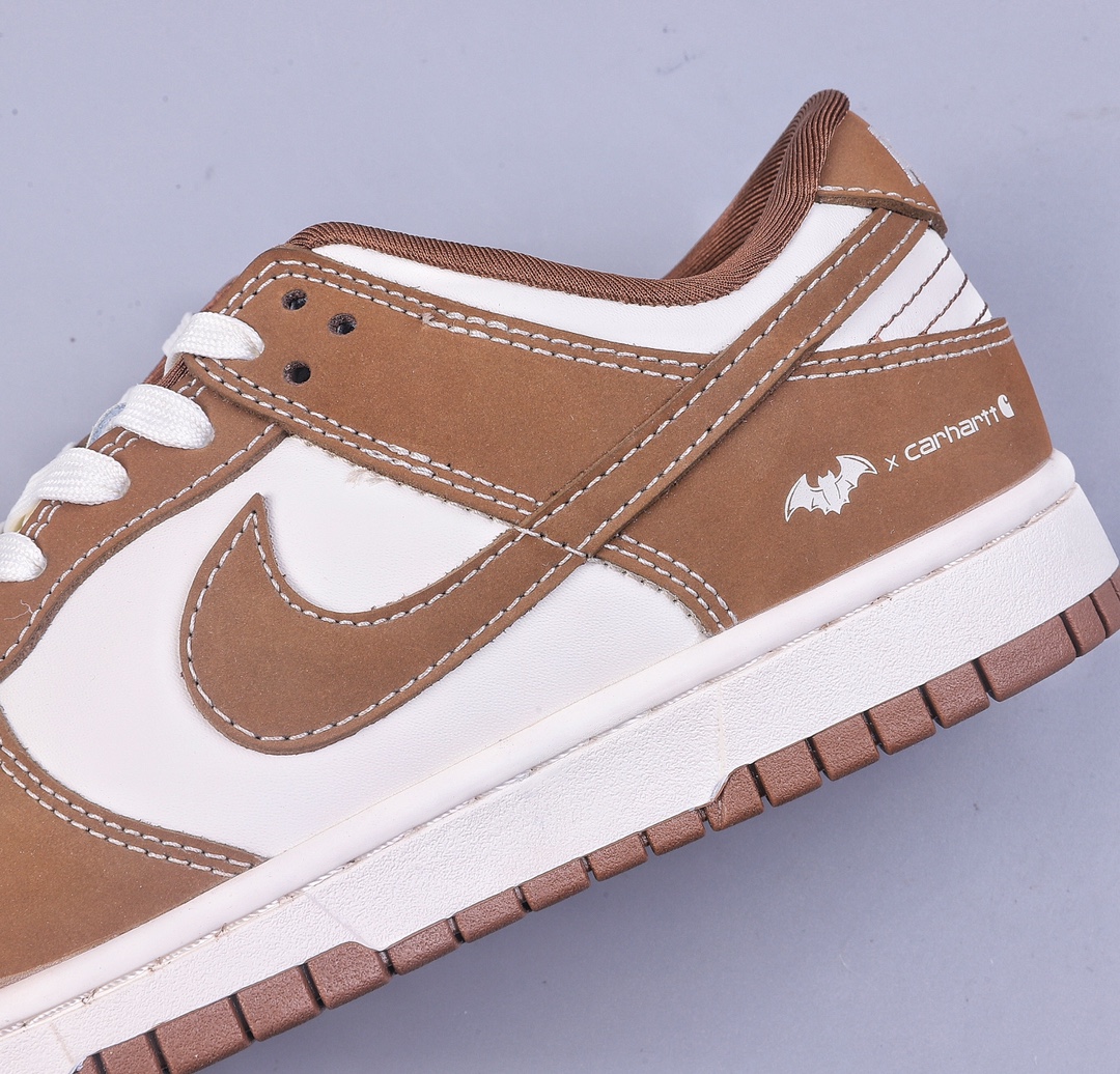 Nike SB Dunk Low LV DC joint Batman white and brown FC1688-101