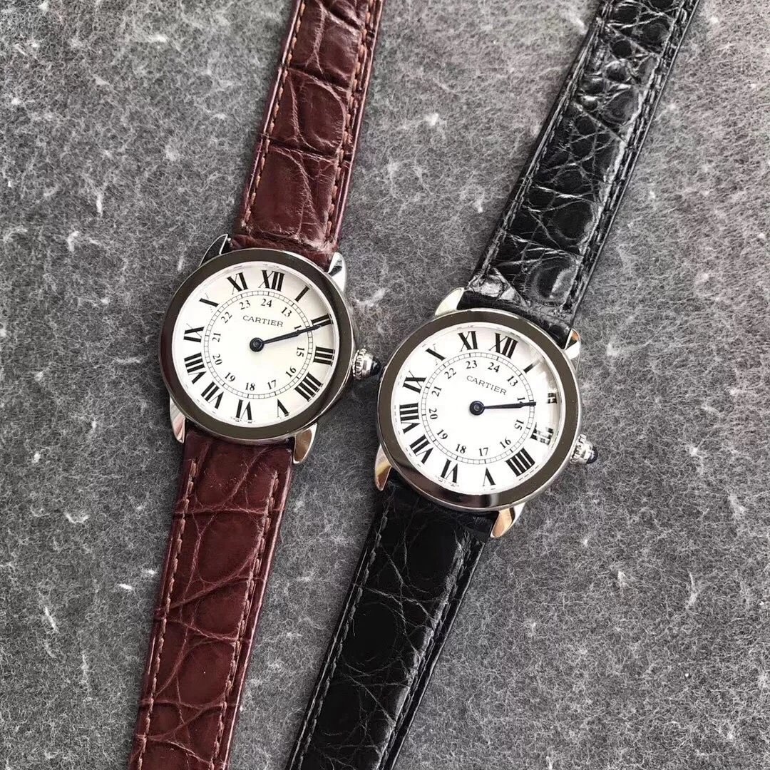 Cartier 卡地亚伦敦SOLO，有30mm和36mm两个尺寸