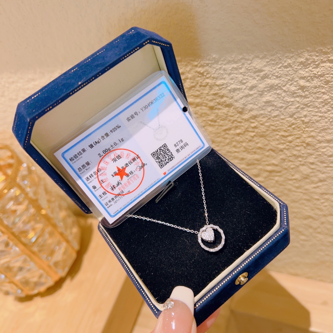 ガーリーニッケル無添加銀ネックレスシルバー 年次パーティー