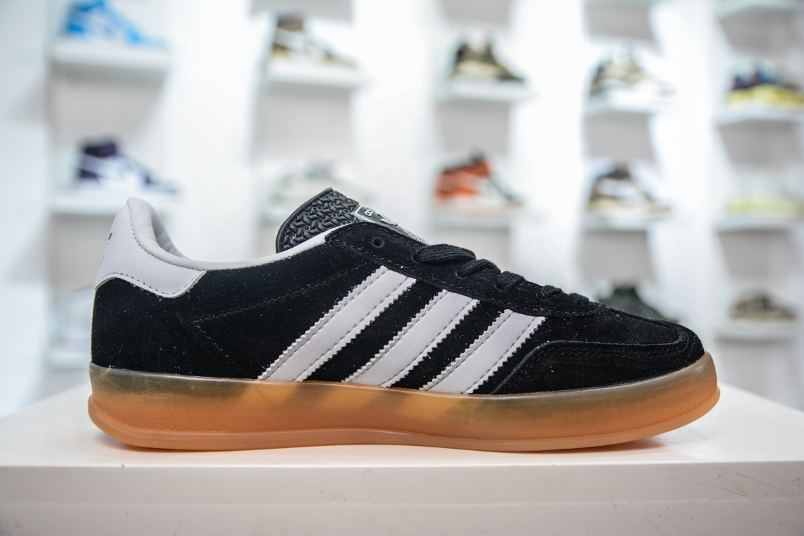 E Adidas Originals Gazelle Indoor Black and White HO6259