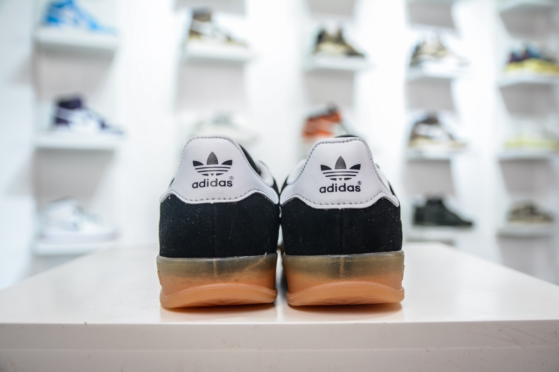 E Adidas Originals Gazelle Indoor Black and White HO6259