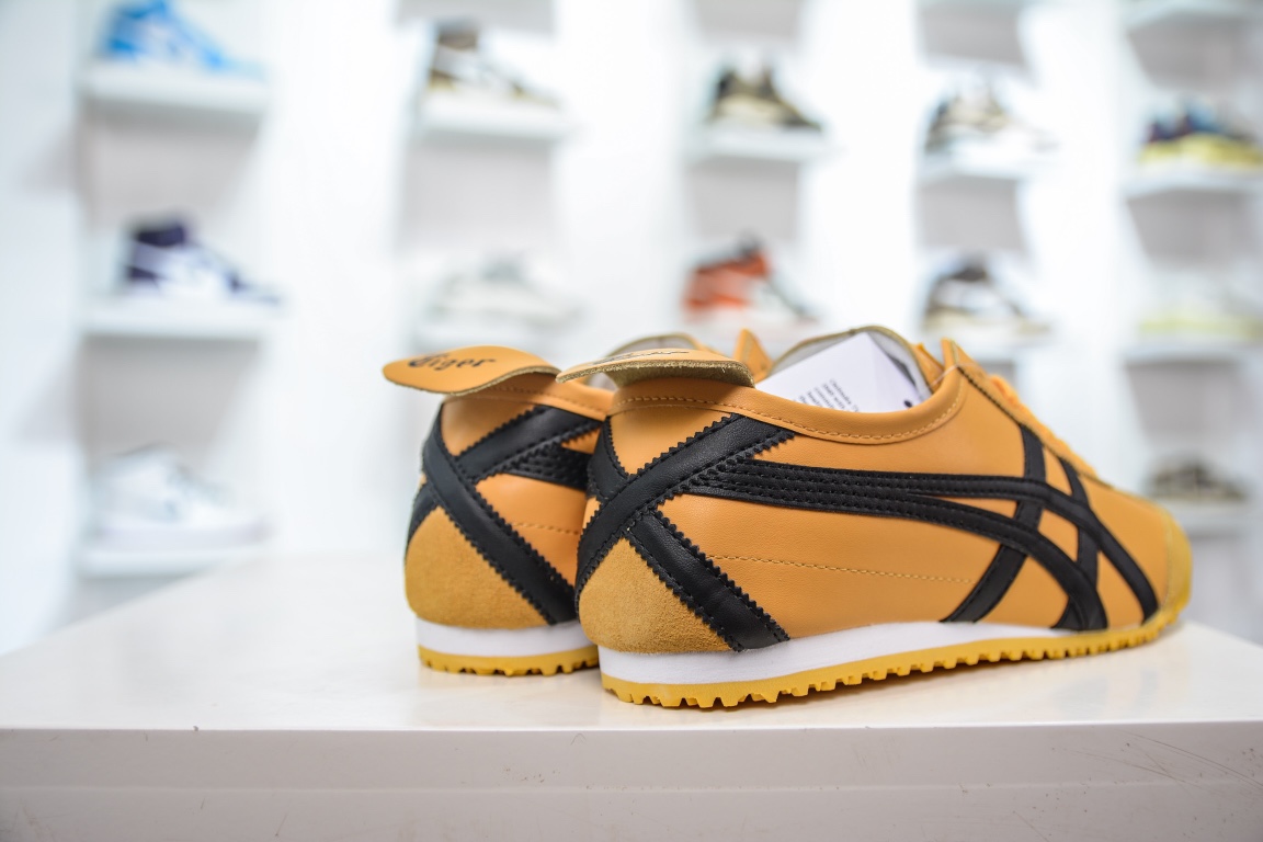 R Top Asics Onitsuka Tiger Mexico 66 Bruce Lee Black and Yellow