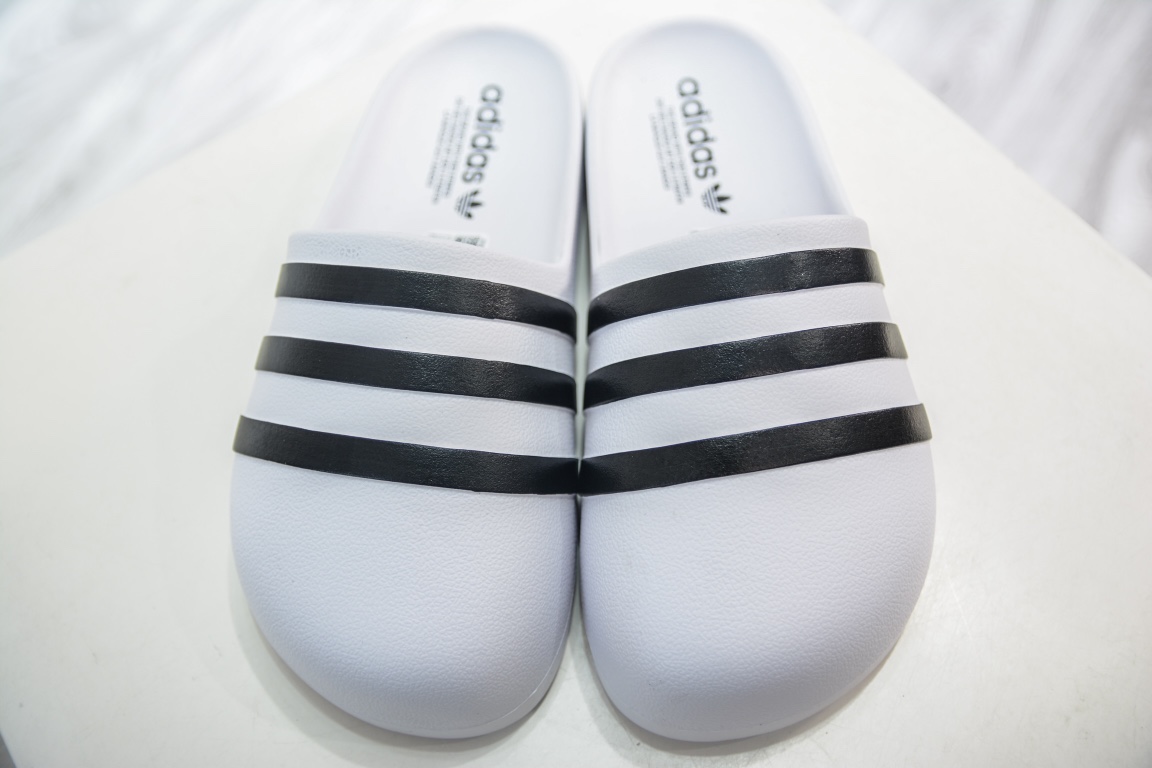 Adidas Originals Adilette Adifom Black and White HQ7219