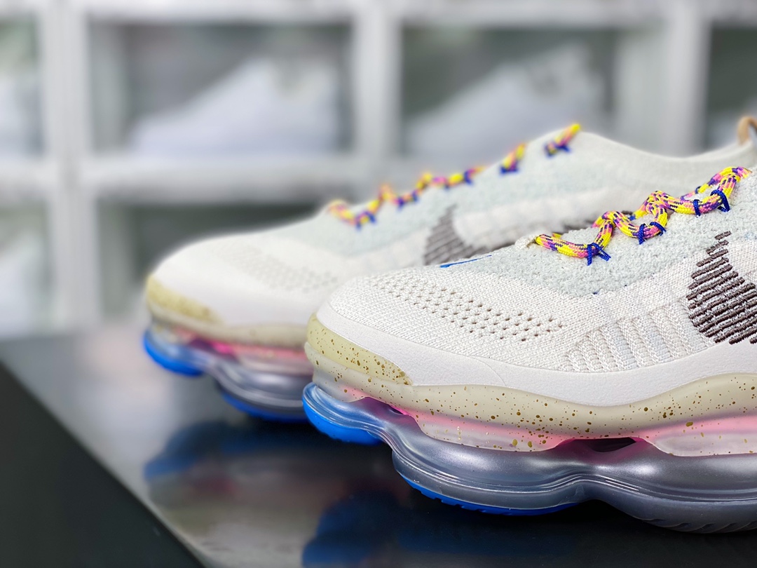 280  Air Max Scorpion Flyknit”Hiking”天蝎座系列2022款超级大气垫慢跑鞋“针织浅灰黄粉蓝”FJ7070-001