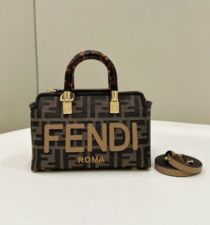Fendi By The Way AAA
 Bags Handbags Brown Denim Mini