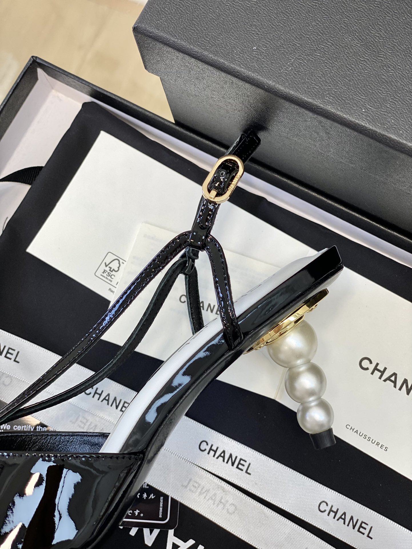 Chanel小香23新品性感珍珠高跟