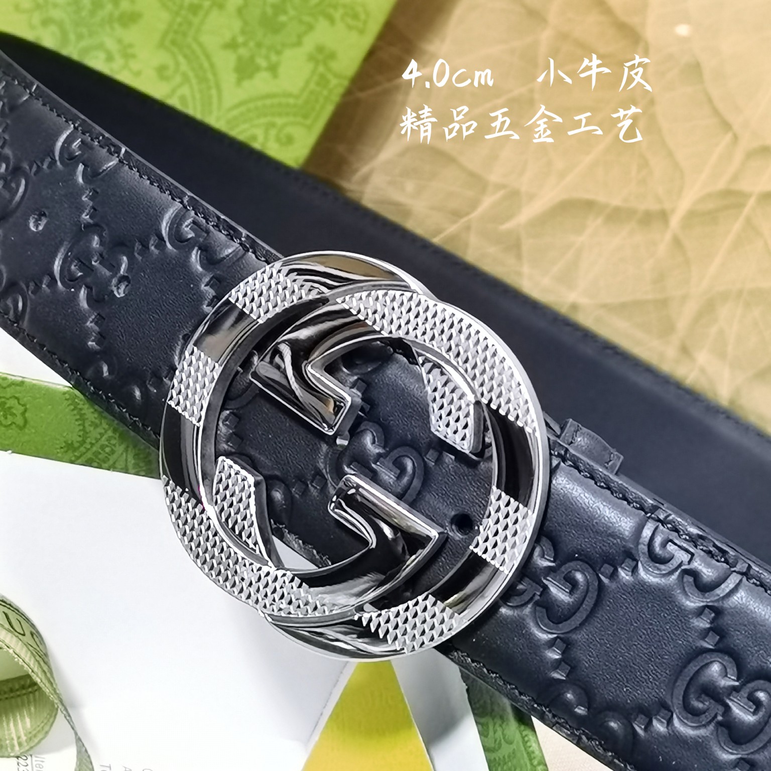 Gucci经典款面进口原厂皮搭配原厂