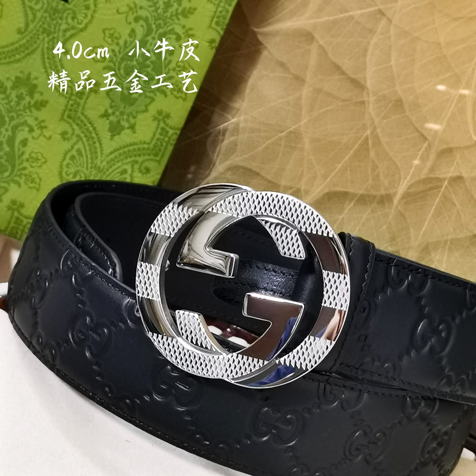 Gucci经典款面进口原厂皮搭配原厂