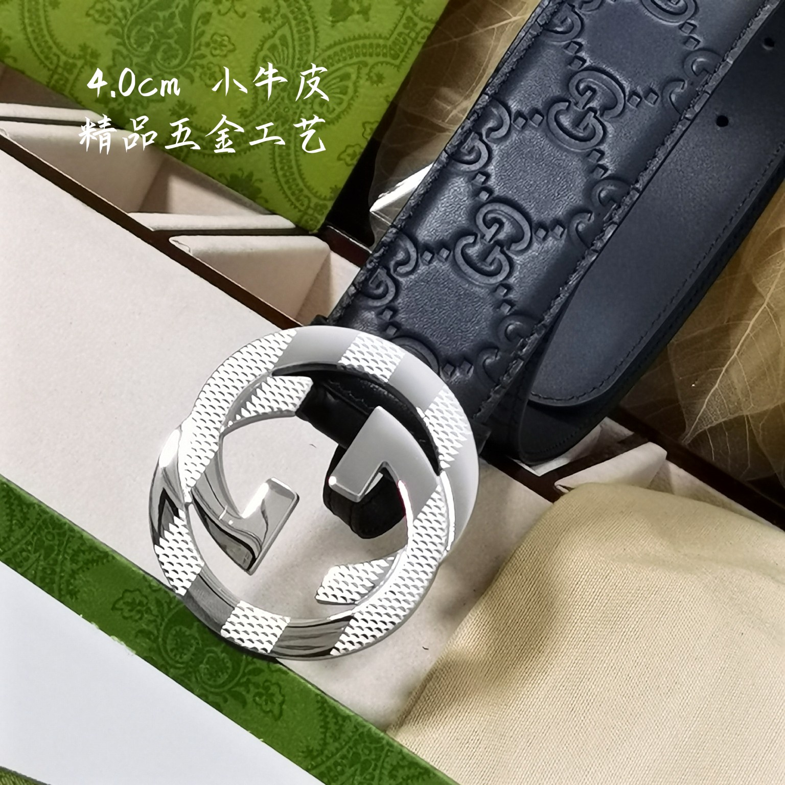 Gucci经典款面进口原厂皮搭配原厂