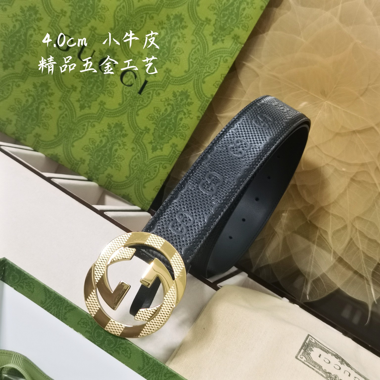 Gucci经典款面进口原厂皮搭配原厂