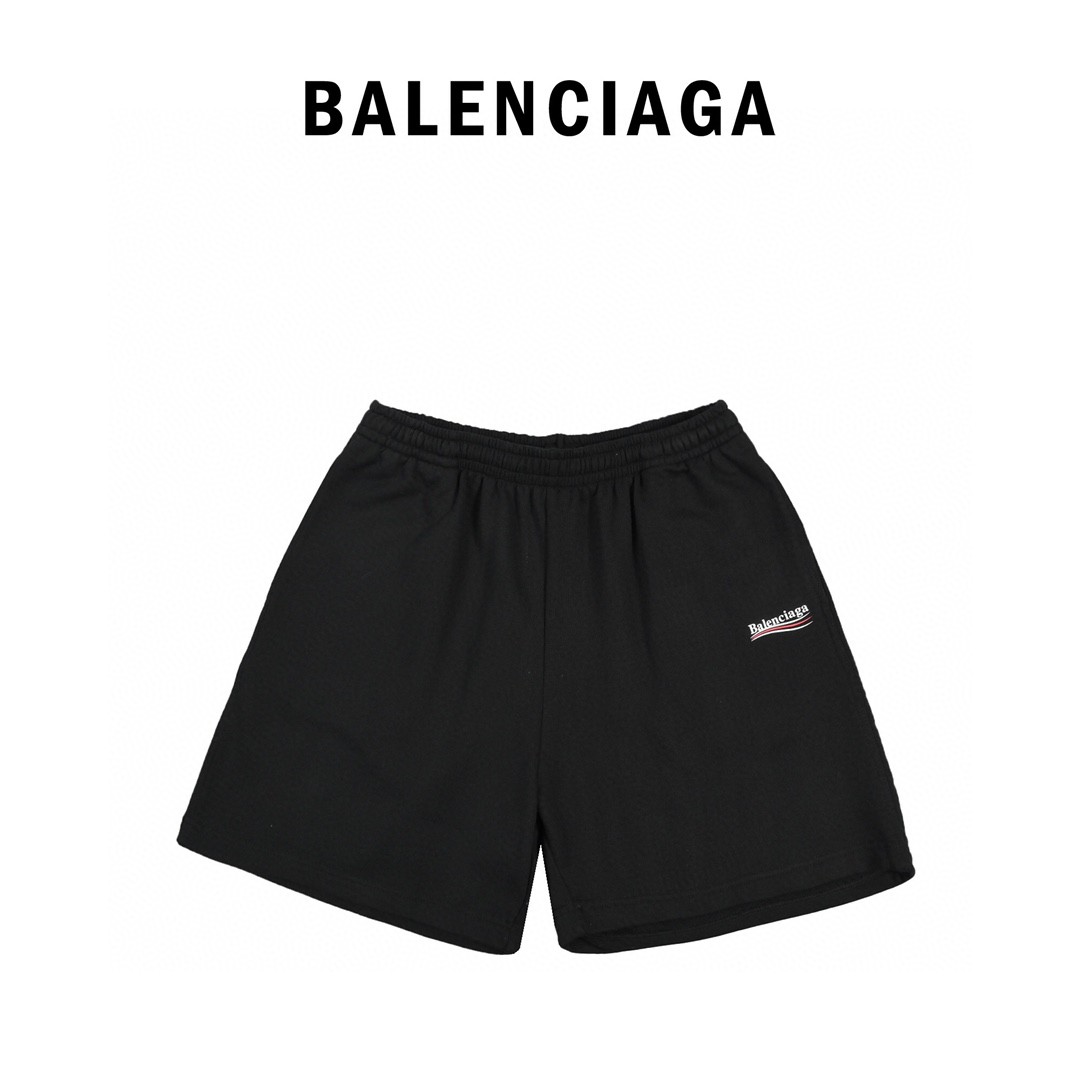 Balenciaga/巴黎世家 21ss 可乐波浪印花短裤