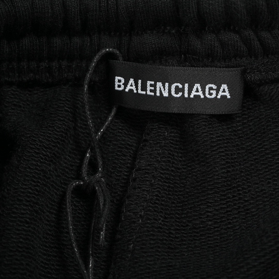 Balenciaga/巴黎世家 21ss 可乐波浪印花短裤