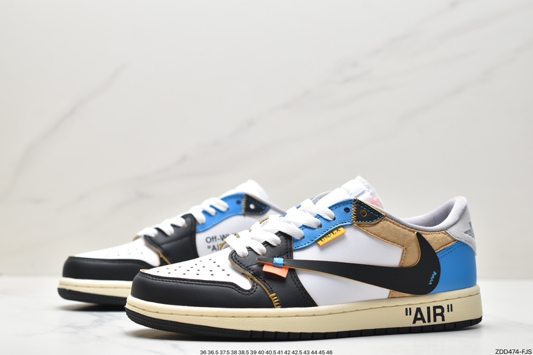 First layer Air Jordan 1 Low x Off-White Custom low-top CZ0790-102