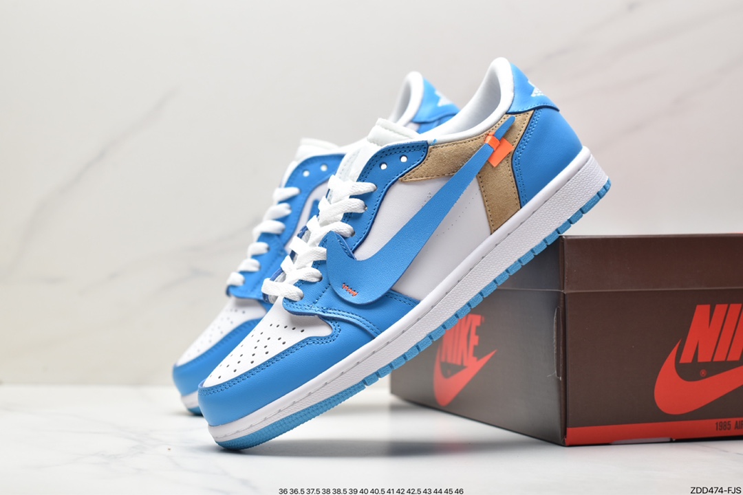 First layer Air Jordan 1 Low x Off-White Custom low-top CZ0790-102