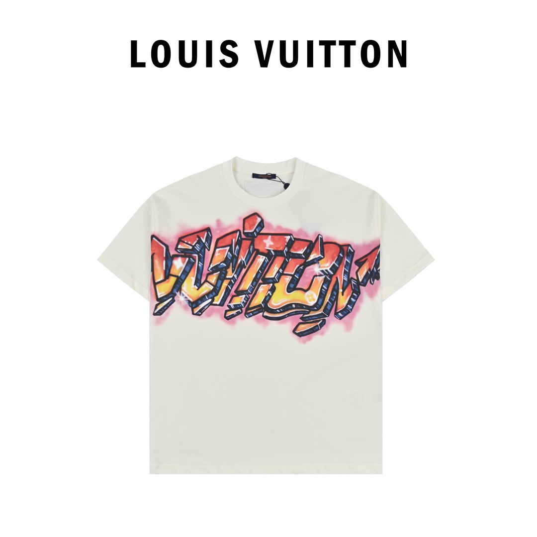 Louis Vuitton 路易威登火焰印花短袖