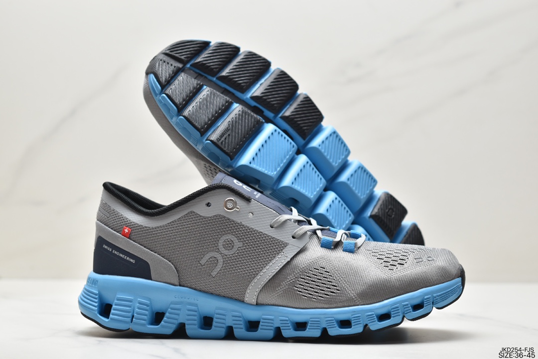 ON CloudX WHTE BLACK Cloud X series low-top lightweight, comfortable and versatile casual sports shoes