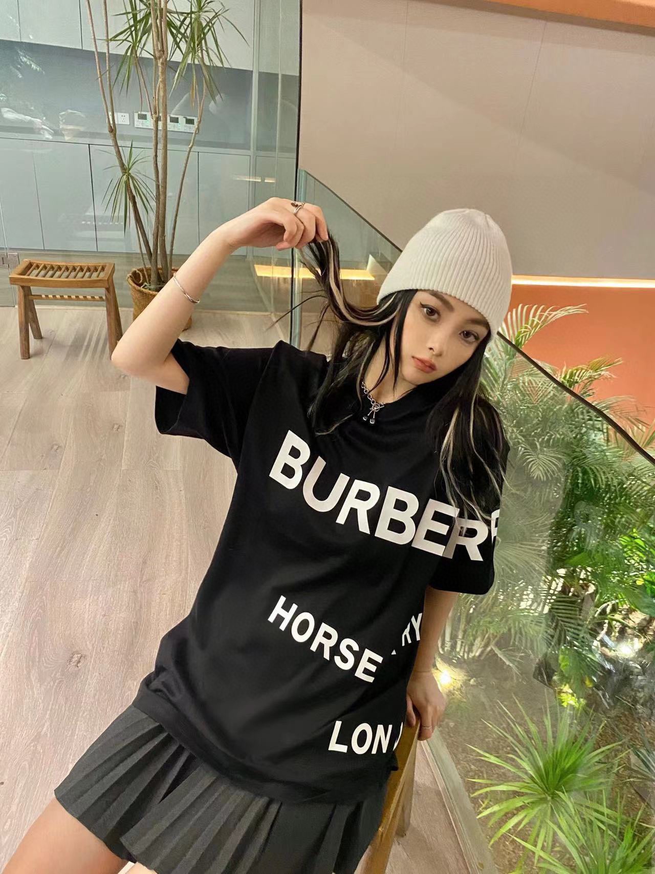 Burberry Ropa Camiseta Impresión Manga corta