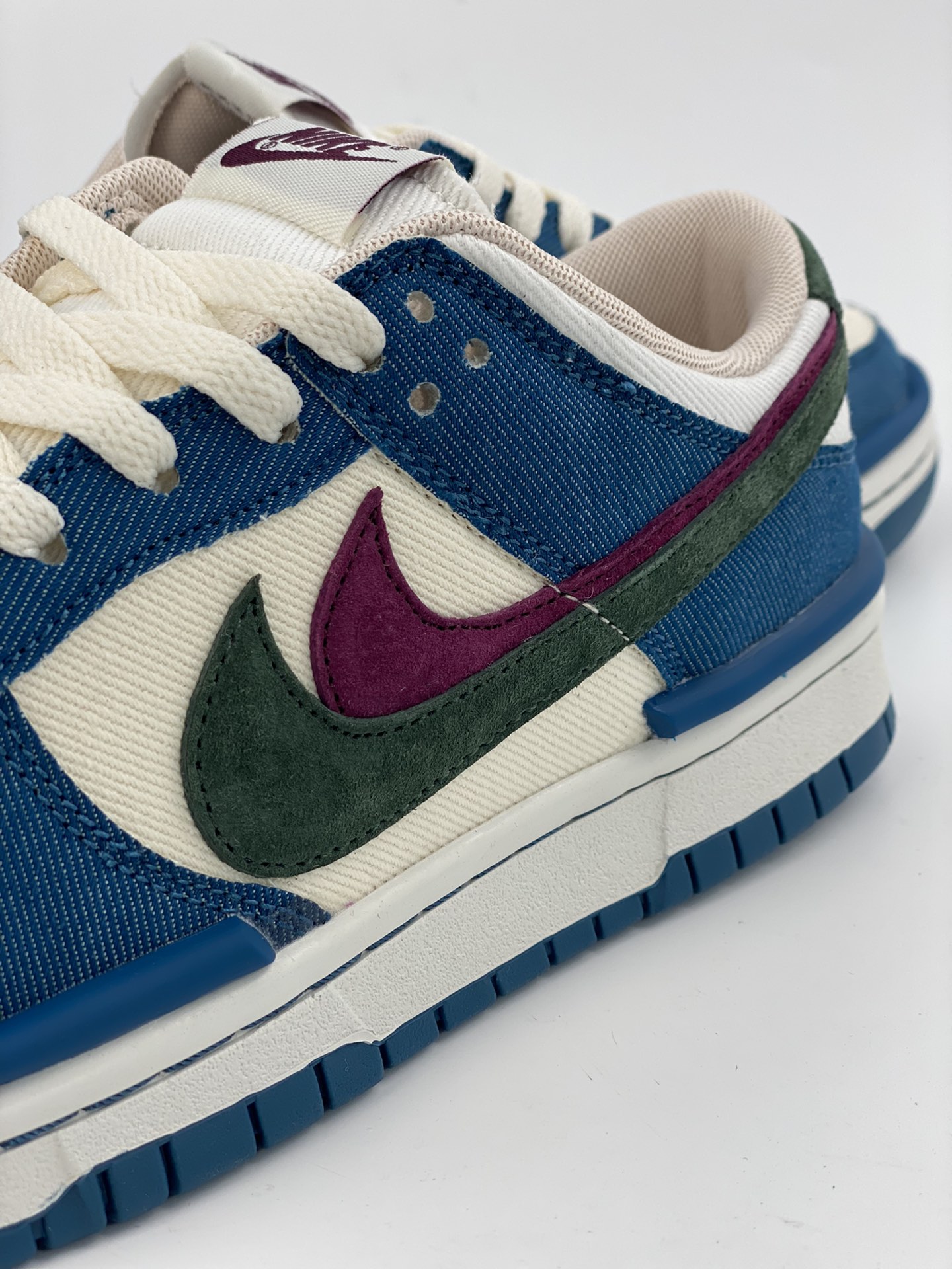 300 Nike Dunk Low 红绿 牛仔布定制双勾 DZ2794-266