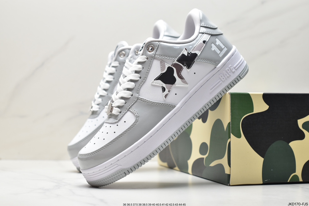 Japanese Harajuku fashion brand A Bathing Ape BAPE Sk8 Sta Low SK8 series low-top casual sports skateboard shoes